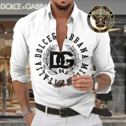 Premium DOLCE & GABBANA Long Sleeve Button Shirt LUX-CCY-LV0002MMLOUR9