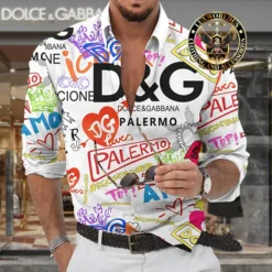 Premium DOLCE & GABBANA Long Sleeve Button Shirt LUX-CCY-LV000PYQBHBZZ