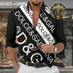 Premium DOLCE & GABBANA Long Sleeve Button Shirt LUX-CCY-LV000Z6LCUMAE