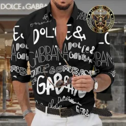 Premium DOLCE & GABBANA Long Sleeve Button Shirt LUX-CCY-LV0009MDV8JMV