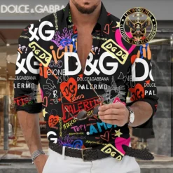 Premium DOLCE & GABBANA Long Sleeve Button Shirt LUX-CCY-LV000XSKOBS99