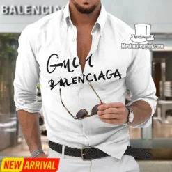 [NEW] Premium BALENCIAGA Long Sleeve Button Shirt MRS- CCY-0000NS03C1X6