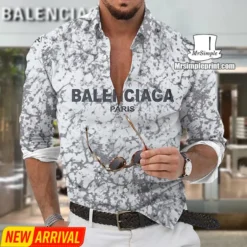 [NEW] Premium BALENCIAGA Long Sleeve Button Shirt MRS- CCY-0000Q6DNWYFS