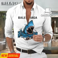 [NEW] Premium BALENCIAGA Long Sleeve Button Shirt MRS- CCY-0000HUUCSH9J