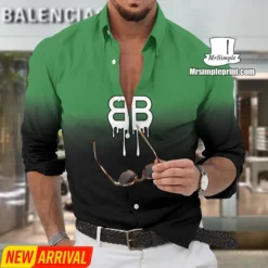[NEW] Premium BALENCIAGA Long Sleeve Button Shirt MRS- CCY-0000DXLXQWTB