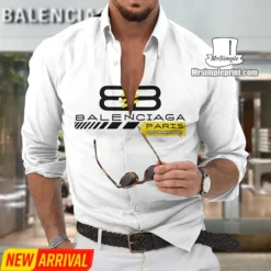 [NEW] Premium BALENCIAGA Long Sleeve Button Shirt MRS- CCY-0000VTV6OUJX