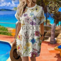 [LIMITED] GUCCI Premium Short Sleeve Pocket Dress 💖 Summer 2024  LUX-ZO-000MRQGUPLP
