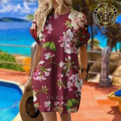 [LIMITED] GUCCI Premium Short Sleeve Pocket Dress 💖 Summer 2024  LUX-ZO-00004A9IBVH