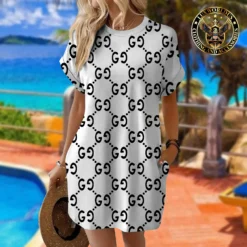 [LIMITED] GUCCI Premium Short Sleeve Pocket Dress 💖 Summer 2024  LUX-ZO-000HN7LIZKU