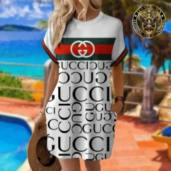 [LIMITED] GUCCI Premium Short Sleeve Pocket Dress 💖 Summer 2024  LUX-ZO-000QOUP13CB