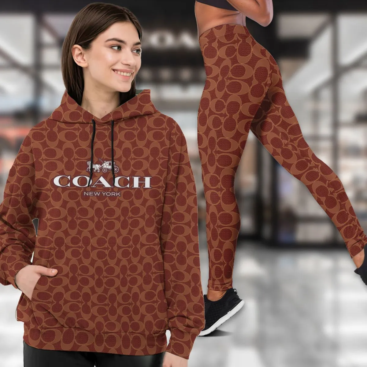 COACH Premium Hoodie Leggings Set 2025 LUX-AF+DDK-0JBPMNEL