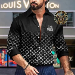 Premium LOUIS VUITTON Long Sleeve Button Shirt LUX-CCY-LV000TLQPTMQQ