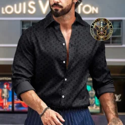 Premium LOUIS VUITTON Long Sleeve Button Shirt LUX-CCY-LV0004VGYJKUP