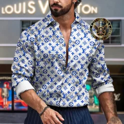 Premium LOUIS VUITTON Long Sleeve Button Shirt LUX-CCY-LV000XDMEQLZI