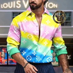 Premium LOUIS VUITTON Long Sleeve Button Shirt LUX-CCY-LV000AYWQGO0O