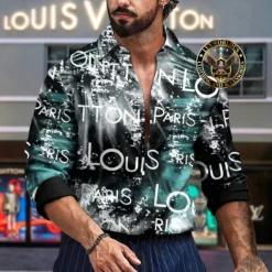 Premium LOUIS VUITTON Long Sleeve Button Shirt LUX-CCY-LV000FD468XEF