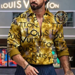 Premium LOUIS VUITTON Long Sleeve Button Shirt LUX-CCY-LV000ERRPYJEX