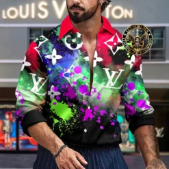 Premium LOUIS VUITTON Long Sleeve Button Shirt LUX-CCY-LV0004NUXX9CF