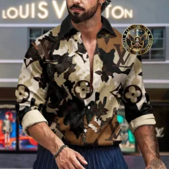 Premium LOUIS VUITTON Long Sleeve Button Shirt LUX-CCY-LV000GB2XLVRV