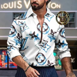 Premium LOUIS VUITTON Long Sleeve Button Shirt LUX-CCY-LV0000MVJWY2A