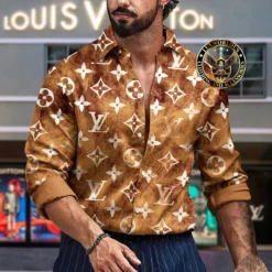 Premium LOUIS VUITTON Long Sleeve Button Shirt LUX-CCY-LV000QE0RWAP1