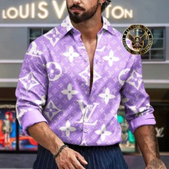 Premium LOUIS VUITTON Long Sleeve Button Shirt LUX-CCY-LV000R6XVKPVB