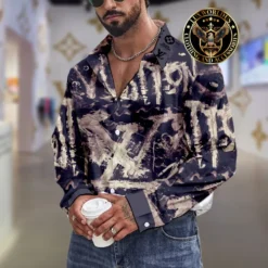 Premium LOUIS VUITTON Long Sleeve Button Shirt 2024 LUX-CCY-0000DCX9LE4G
