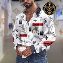Premium LOUIS VUITTON Long Sleeve Button Shirt 2024 LUX-CCY-0000RLJ7EBJ4