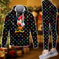 Louis Vuitton NEW HOTTEST Hoodie & Leggings Set For WOMEN 2025 MRS-AF+DDK-HOT00019