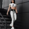 [NEW] Premium LOUIS VUITTON Croptop Leggings Set 2024 MRS-CROP+DDK-LV319422