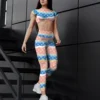 [NEW] Premium LOUIS VUITTON Croptop Leggings Set 2024 MRS-CROP+DDK-LV319426