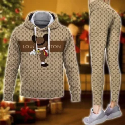 Louis Vuitton NEW HOTTEST Hoodie & Leggings Set For WOMEN 2025 MRS-AF+DDK-HOT00018