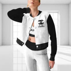 CHANEL Premium CropJacket & Leggings x Sport Bra Set For WOMEN MRS-RYN+DDK+WBX-161123002