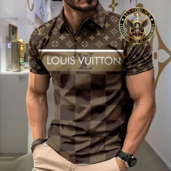 [NEW] Premium LOUIS VUITTON Luxury ZIP Polo Shirt 2024 LUX-ZPO-000JM4FZF9S