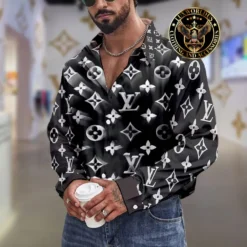 Premium LOUIS VUITTON Long Sleeve Button Shirt 2024 LUX-CCY-0000EKMYVJAE