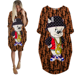 Limited Edition Scrooge Mcduck Louis Vuitton Donald Duck Universe Pocket Dress SHO - ZOW - ACS0005