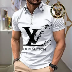 [NEW] Premium LOUIS VUITTON Luxury ZIP Polo Shirt 2024 LUX-ZPO-000DDINWD4B
