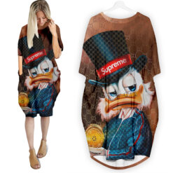 Limited Edition Scrooge Mcduck Gucci Supreme Louis Vuitton Bitcoin Donald Duck Universe Pocket Dress SHO - ZOW - ACS0026