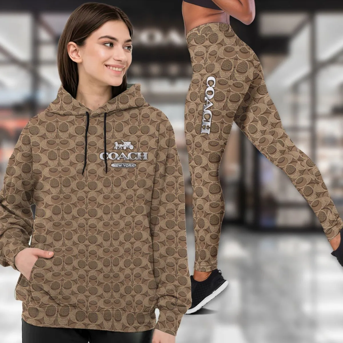 COACH Premium Hoodie Leggings Set 2025 LUX-AF+DDK-BGIN1JR8