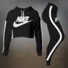 NIKE Premium Cropped Hoodie Leggings Set  LUX-CRF+DDK-07JLLSYX