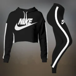 NIKE Premium Cropped Hoodie Leggings Set  LUX-CRF+DDK-07JLLSYX