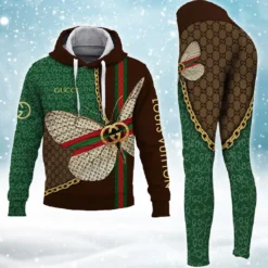 Louis Vuitton x Gucci Premium New HOTTEST Hoodie & Leggings Set For WOMEN 2025 MRS-AF+DDK-HOT00042