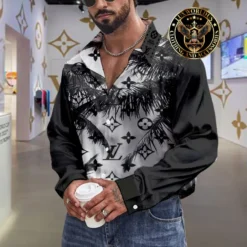 Premium LOUIS VUITTON Long Sleeve Button Shirt 2024 LUX-CCY-0000K66ERLMX