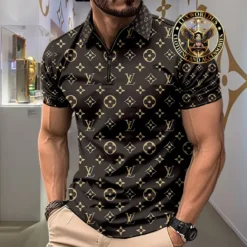 [NEW] Premium LOUIS VUITTON Luxury ZIP Polo Shirt 2024 LUX-ZPO-0006UDWAEI4
