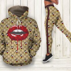 Gucci Mickey Mouse Hoodie Leggings Luxury Brand Clothing Clothes Outfit For Women Disney Adults Gifts - AF+DDK-00275143