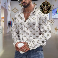 Premium LOUIS VUITTON Long Sleeve Button Shirt 2024 LUX-CCY-0000FXMT7S2S