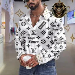 Premium LOUIS VUITTON Long Sleeve Button Shirt 2024 LUX-CCY-0000IAGMP0FG