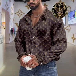 Premium LOUIS VUITTON Long Sleeve Button Shirt 2024 LUX-CCY-0000QT5PSQPN