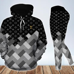 Louis Vuitton Seamless Pattern 3D Hoodie Leggings Set Lv Gift - AF+DDK-00499328