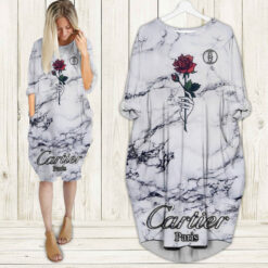 Cartier paris batwing pocket dress luxury brand clothes outfit for women hot 2024-UPT-ZO-PM00036